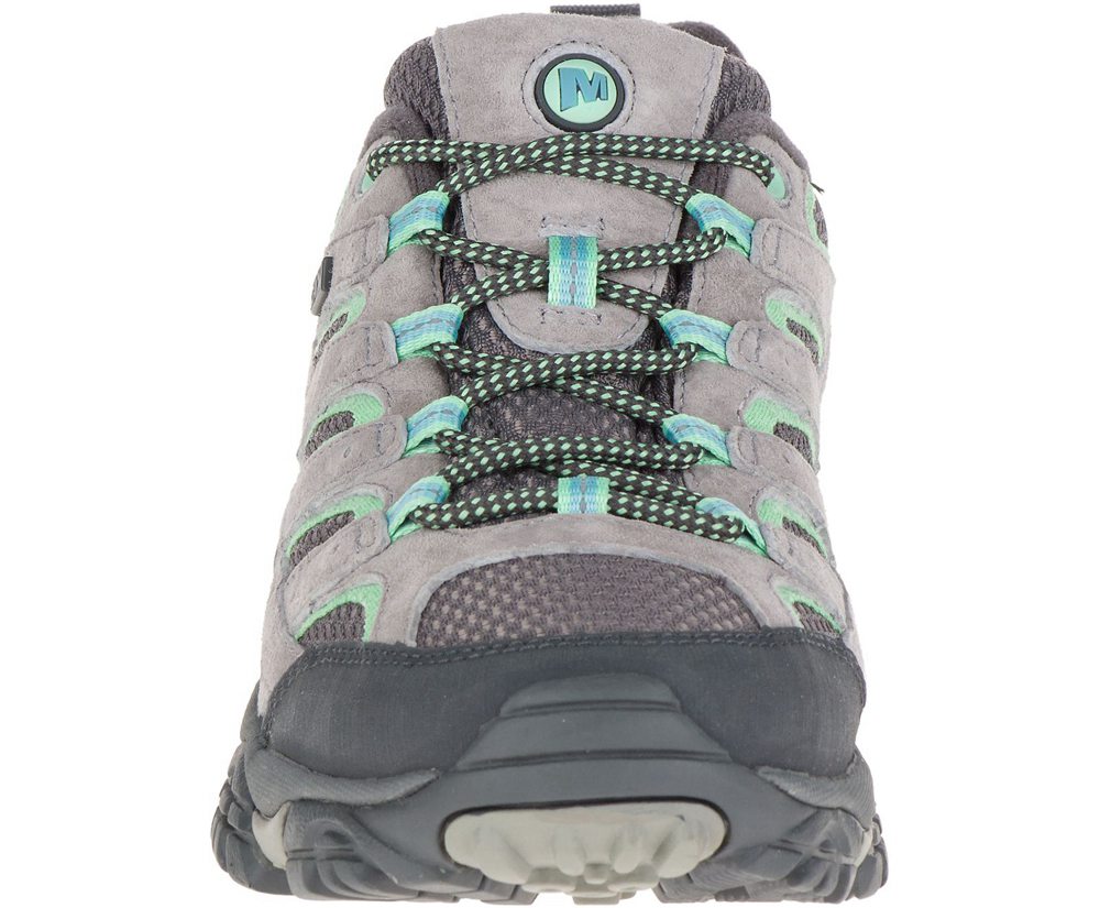 Tenis Senhora - Merrell Moab 2 Waterproof - Cinzentas/Menta - PDT451830